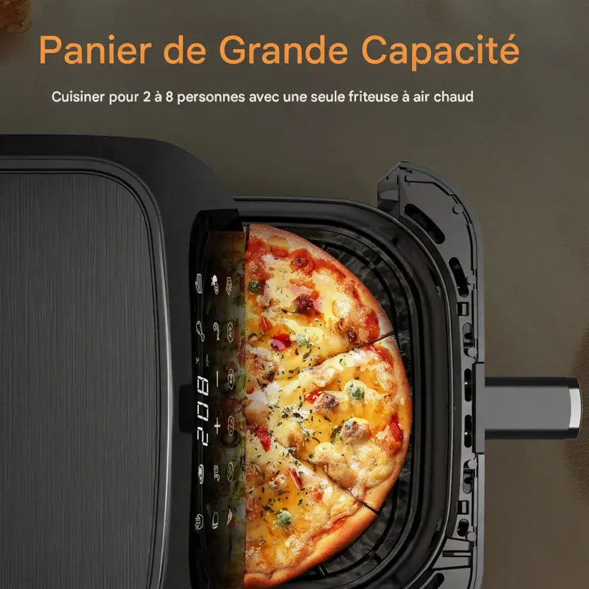 AirFryer Grande Capacité 9L - Cuisine Saine, Rapide et Croustillante Sans Huile au quotidien - AirFryo